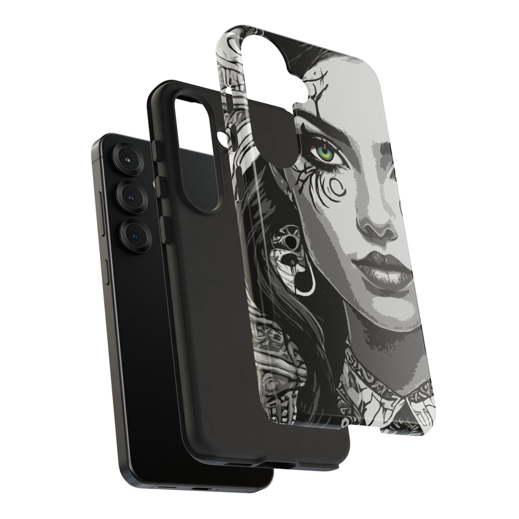 Green Eyed Devilish Beauty Tough Phone Case