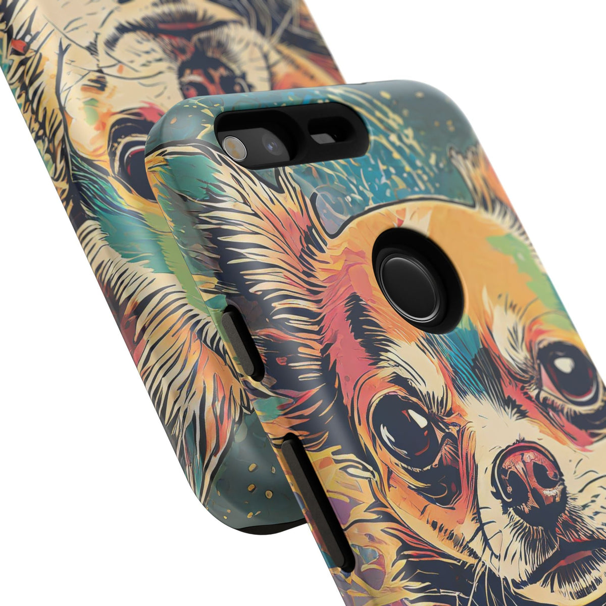 Abstract Chihuahua Tough Phone Cases