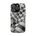 Abstract Checker Print Tough Phone Case