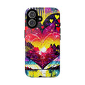 Vibrant Heart Sunset Tough Phone Case