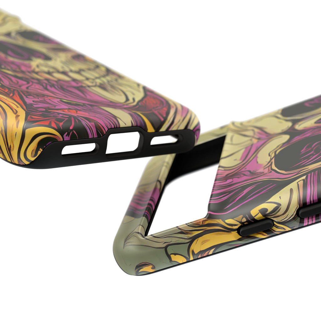 Abstract Purple Skull Tough Phone Case