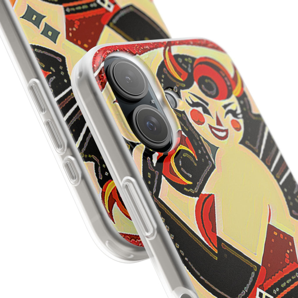 Red & Black Female Devil Flexi Phone Case