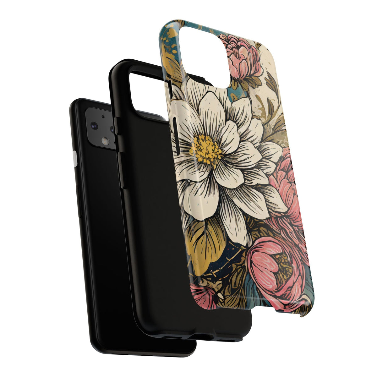 Beautiful White Floral Tough Case