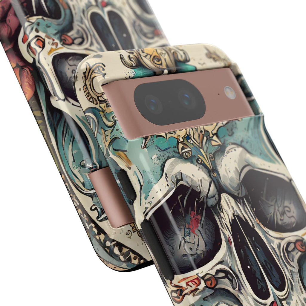 Abstract Skull Tough Phone Case