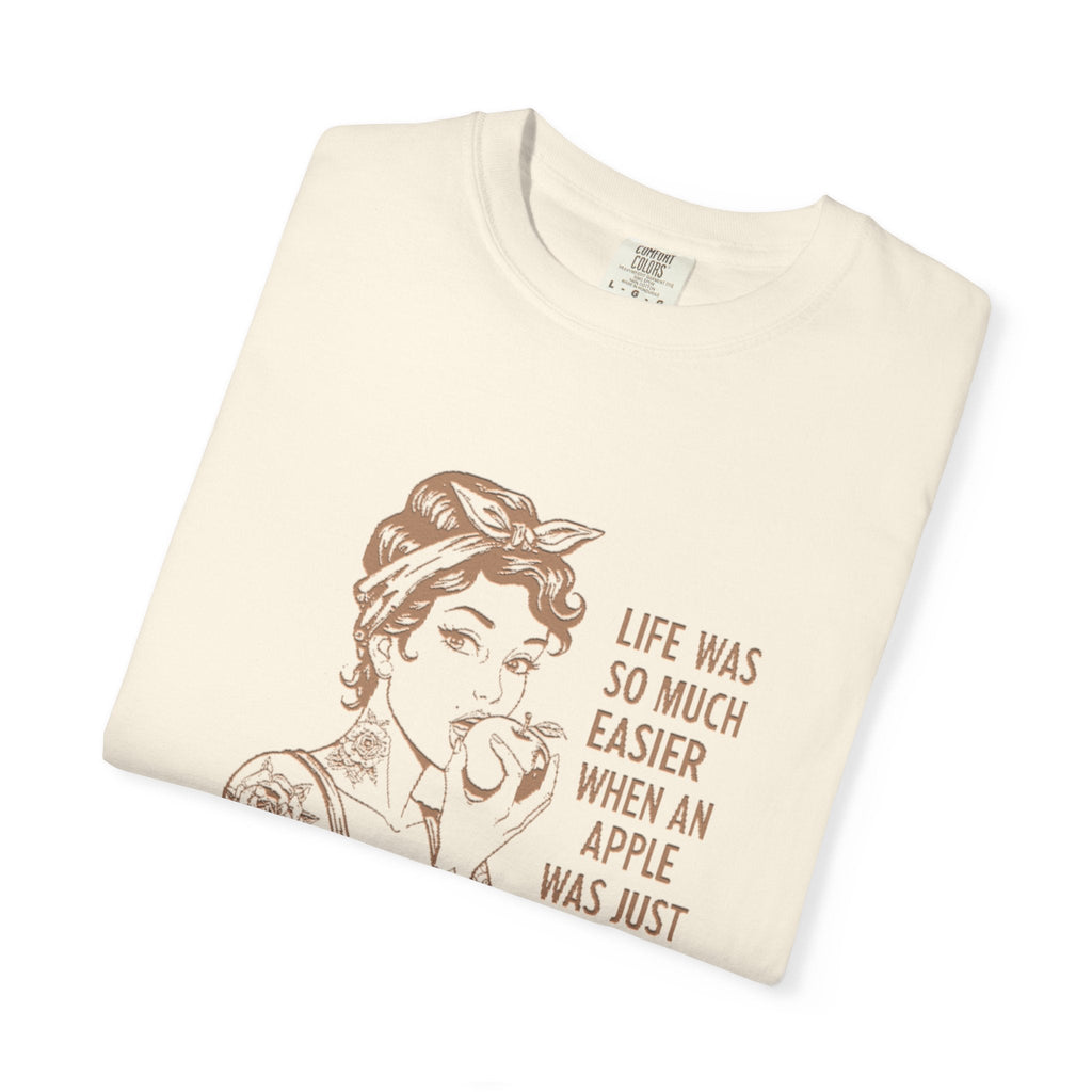 Vintage-Inspired Graphic Tee- "Life Was So Much Easier "