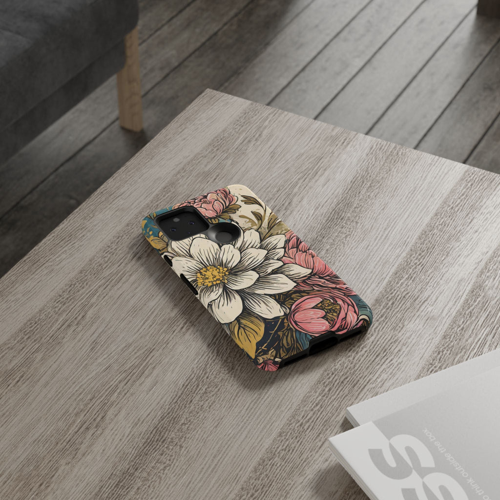 Beautiful White Floral Tough Case