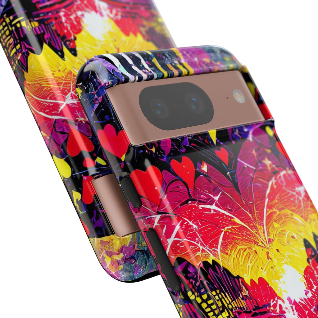 Vibrant Heart Sunset Tough Phone Case