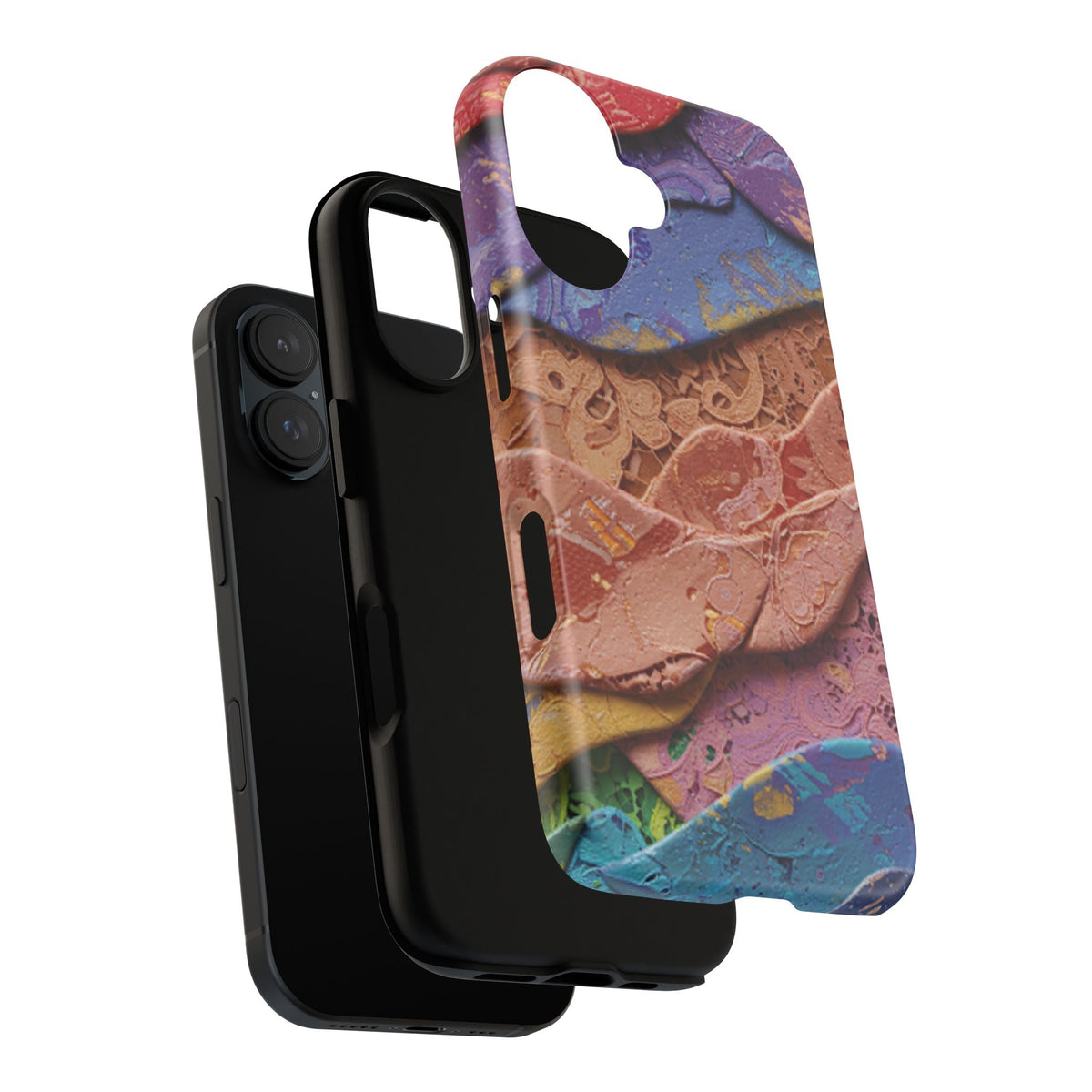 Abstract Painted Lace Tough Phone Case