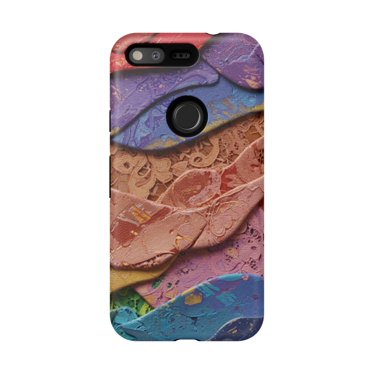 Abstract Painted Lace Tough Phone Case