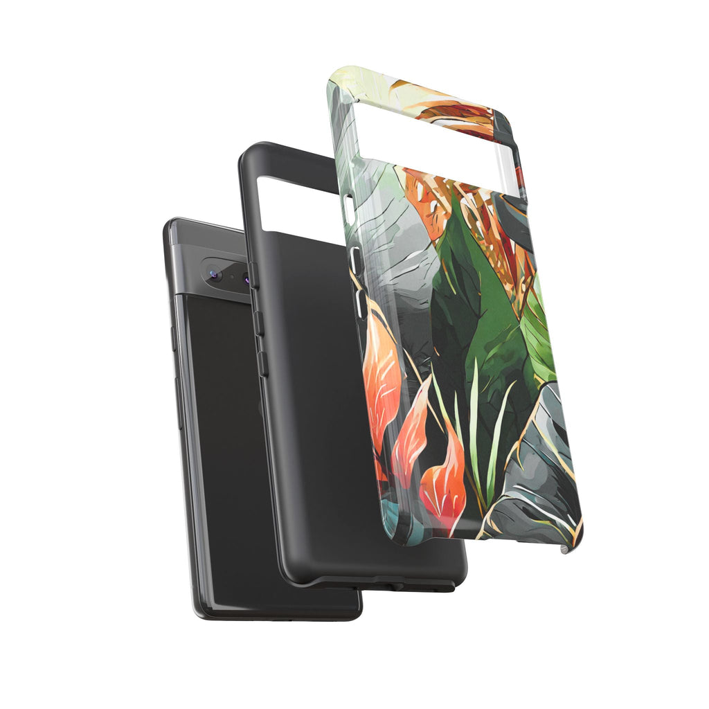 Tropical Leaf Tough Phone Case
