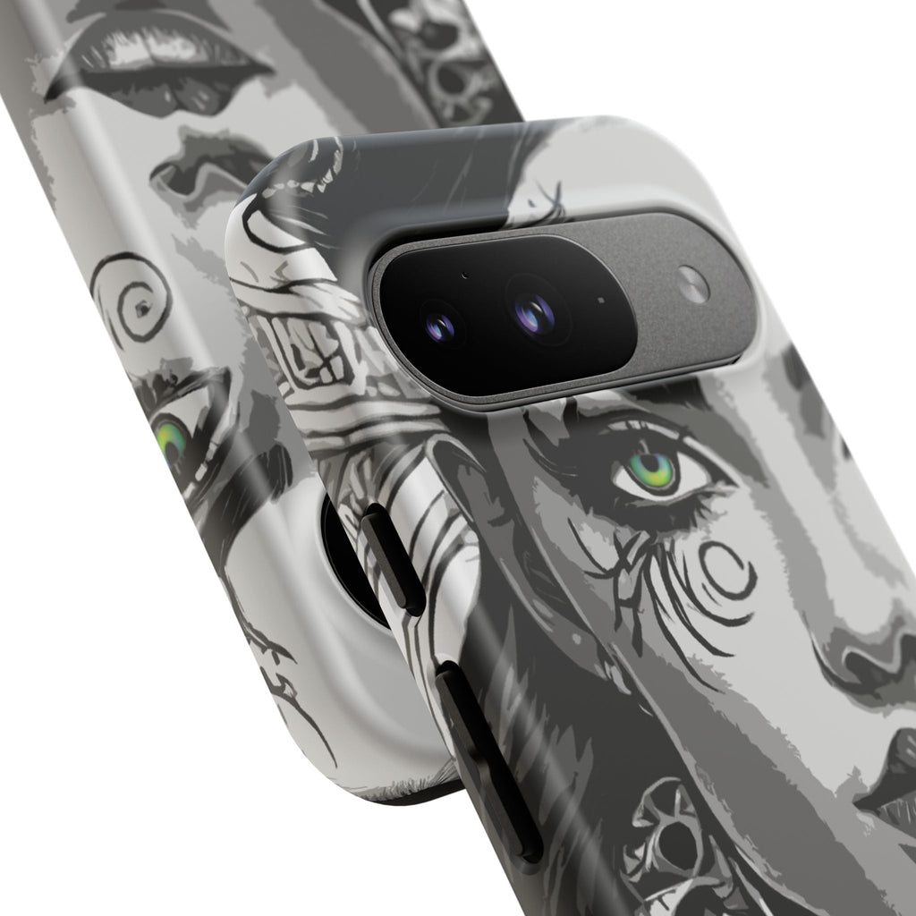 Green Eyed Devilish Beauty Tough Phone Case
