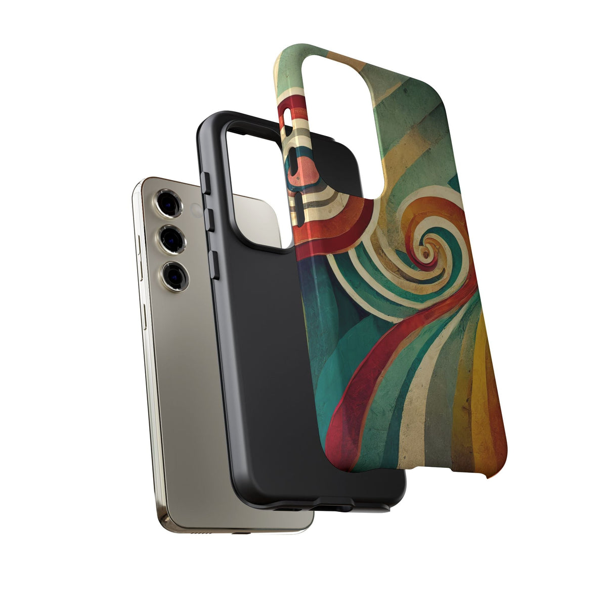 Colorful Swirl Tough Phone Case
