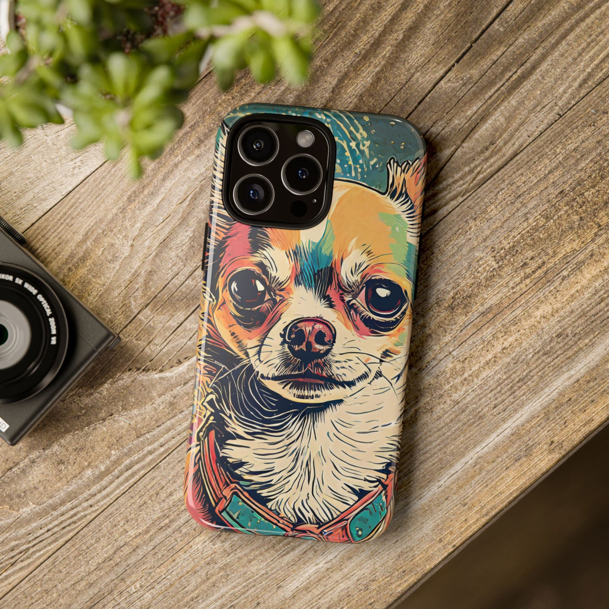 Abstract Chihuahua Tough Phone Cases