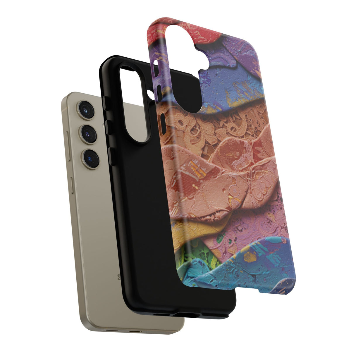 Abstract Painted Lace Tough Phone Case