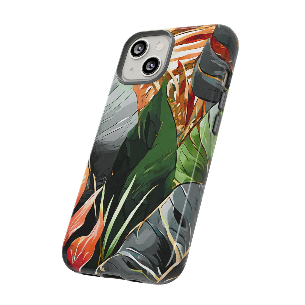 Tropical Leaf Tough Phone Case