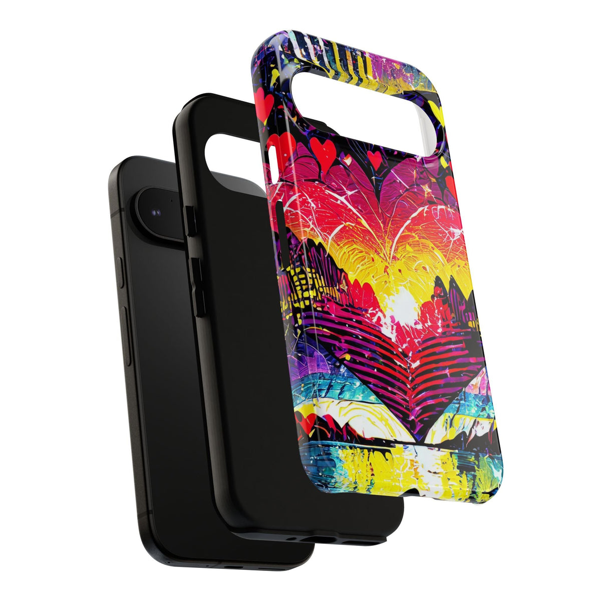 Vibrant Heart Sunset Tough Phone Case
