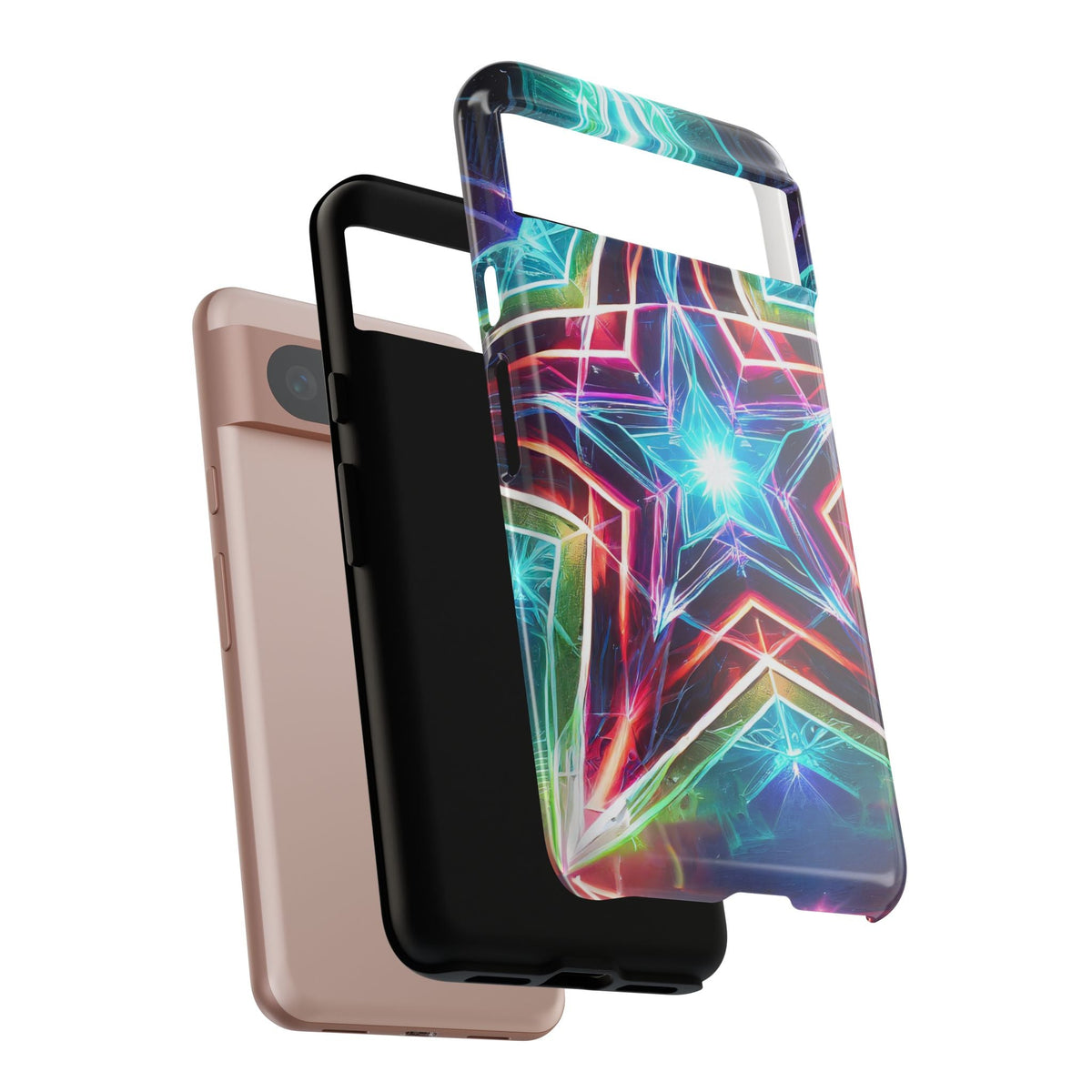 Neon Light Stars Tough Phone Case