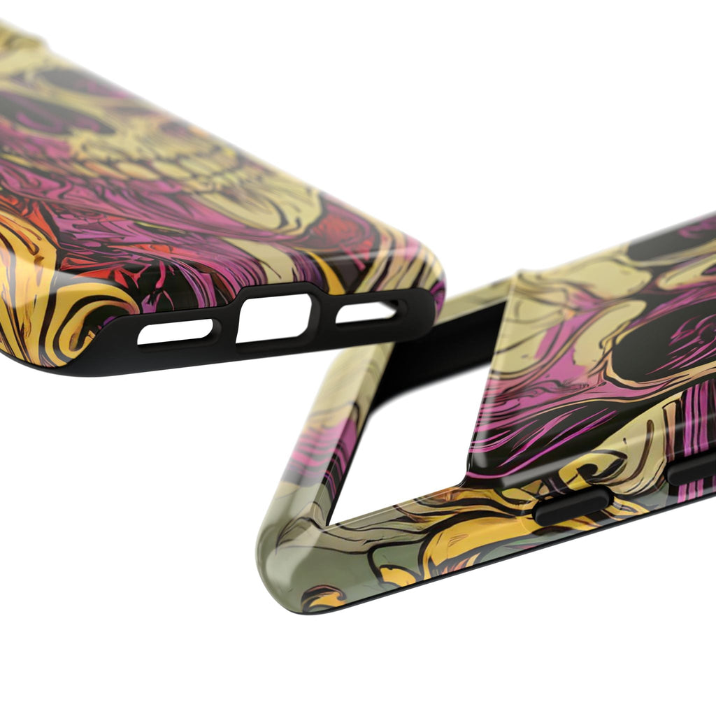 Abstract Purple Skull Tough Phone Case