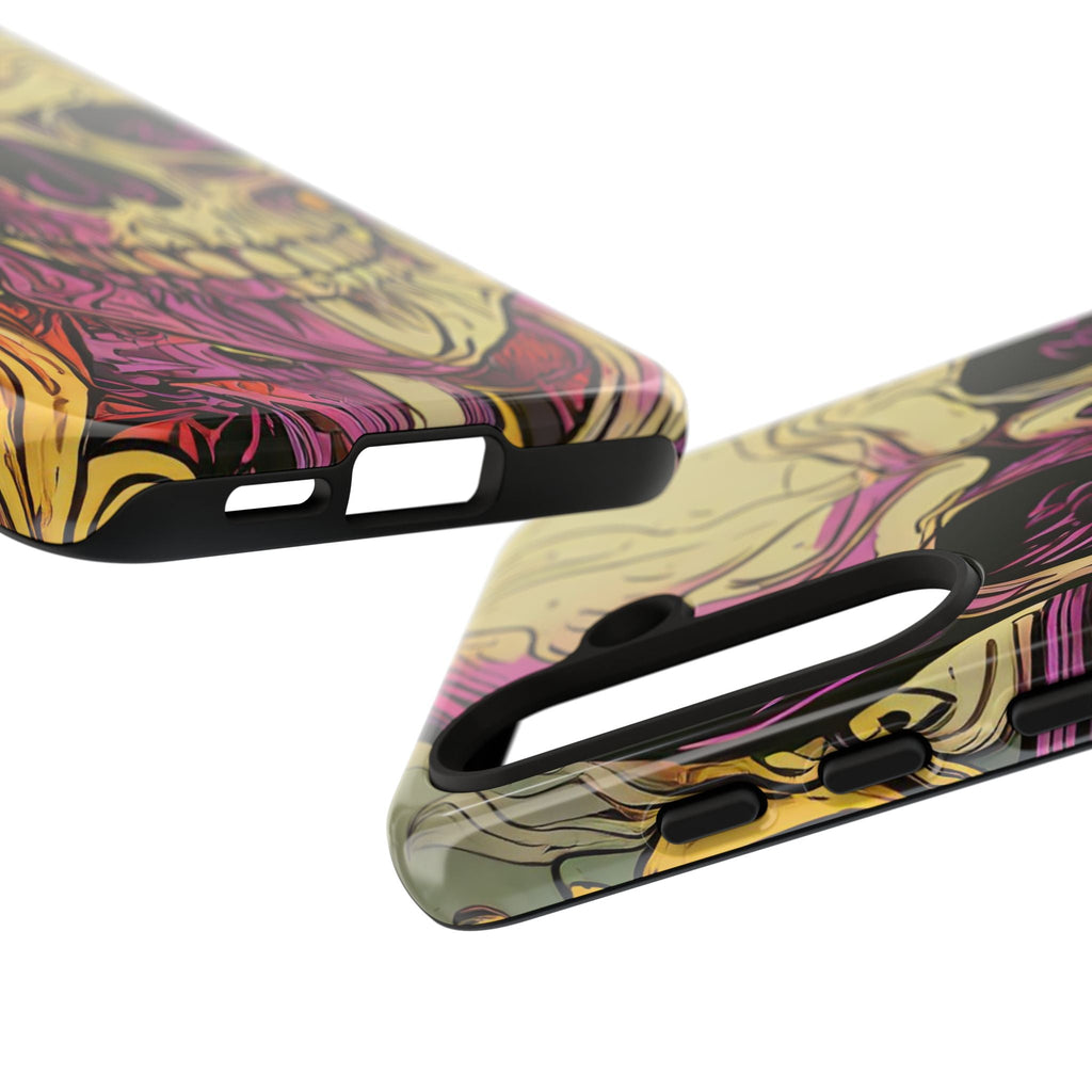 Abstract Purple Skull Tough Phone Case