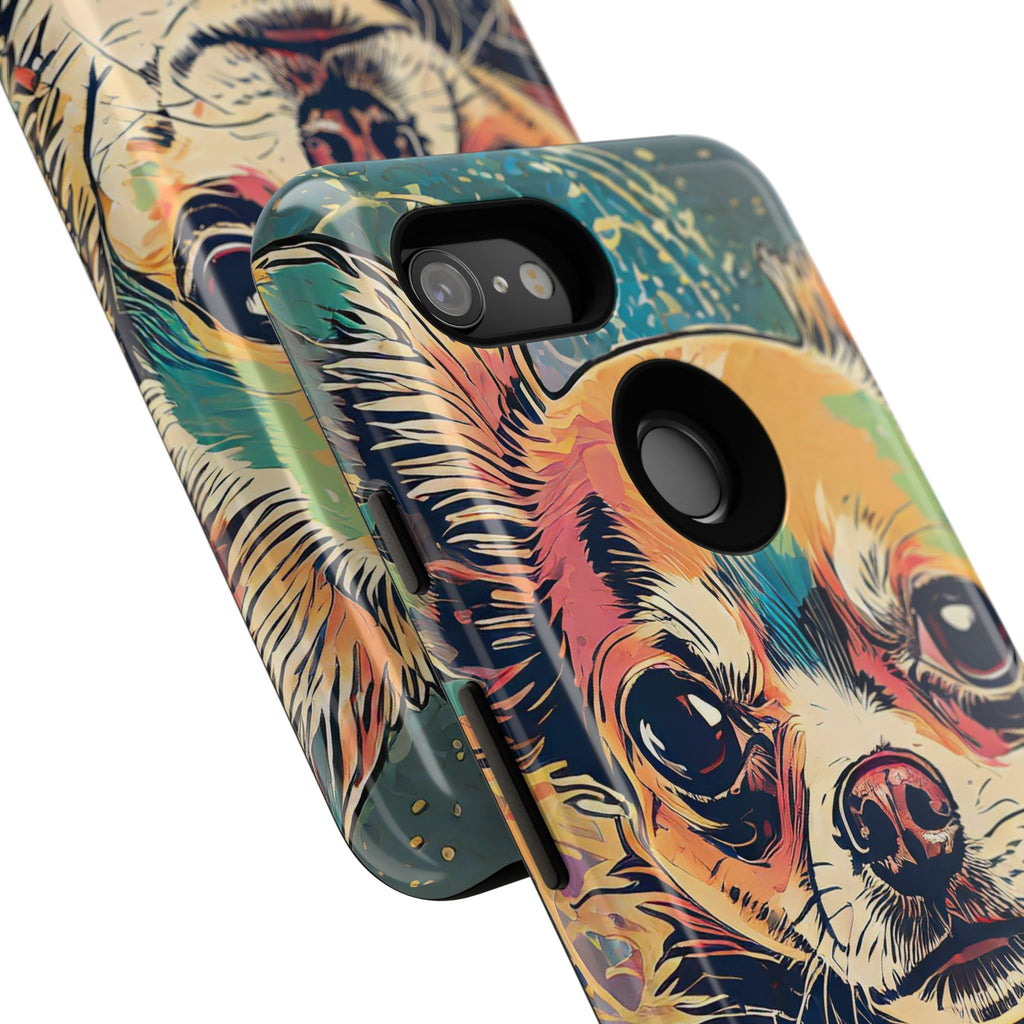 Abstract Chihuahua Tough Phone Cases