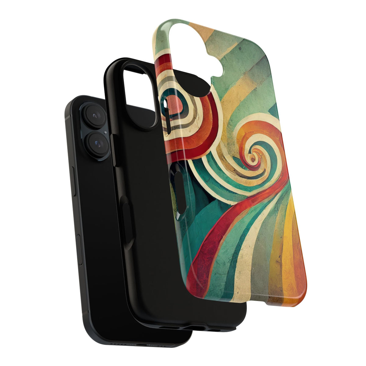 Colorful Swirl Tough Phone Case