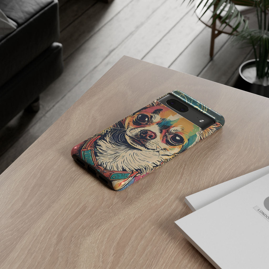 Abstract Chihuahua Tough Phone Cases