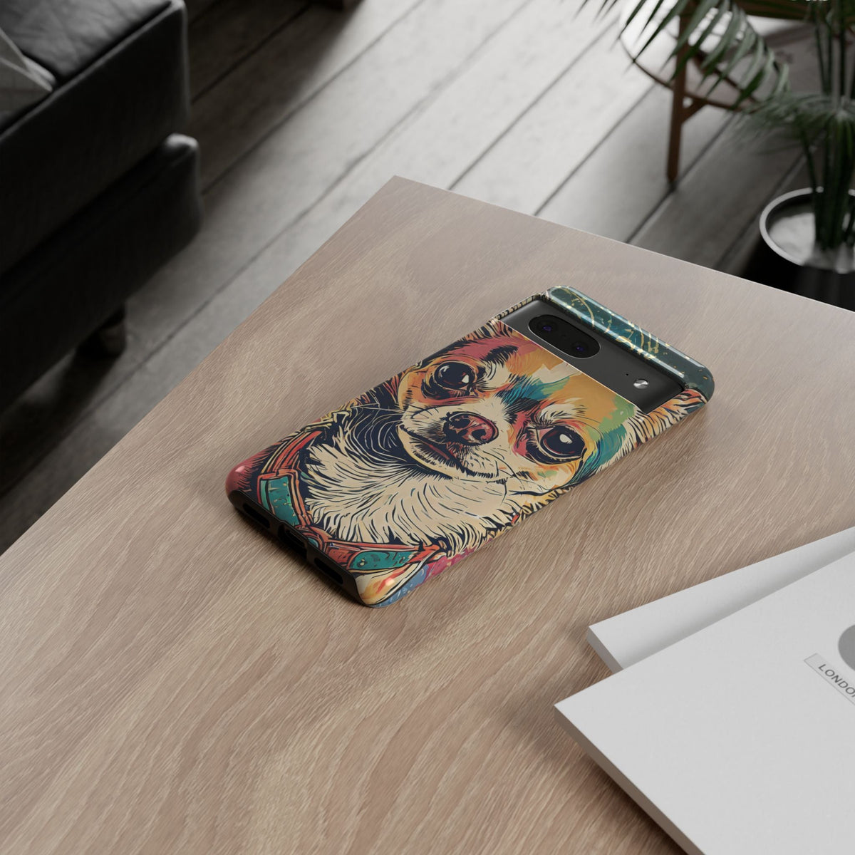 Abstract Chihuahua Tough Phone Cases