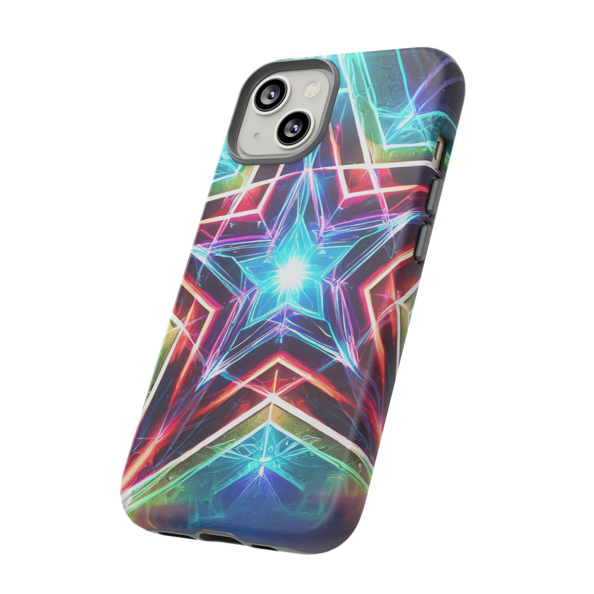 Neon Light Stars Tough Phone Case