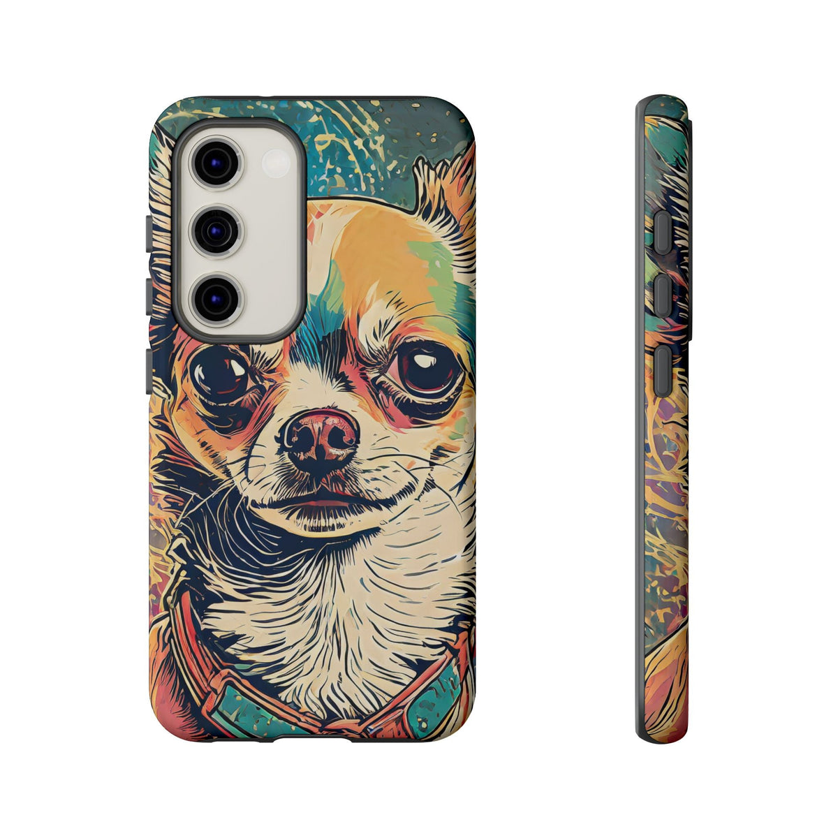 Abstract Chihuahua Tough Phone Cases