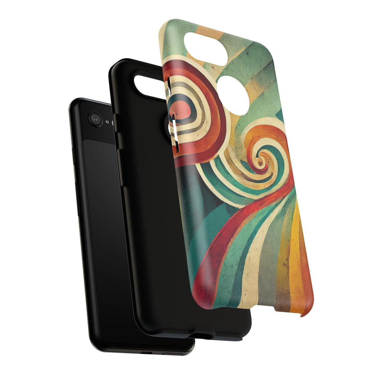 Colorful Swirl Tough Phone Case