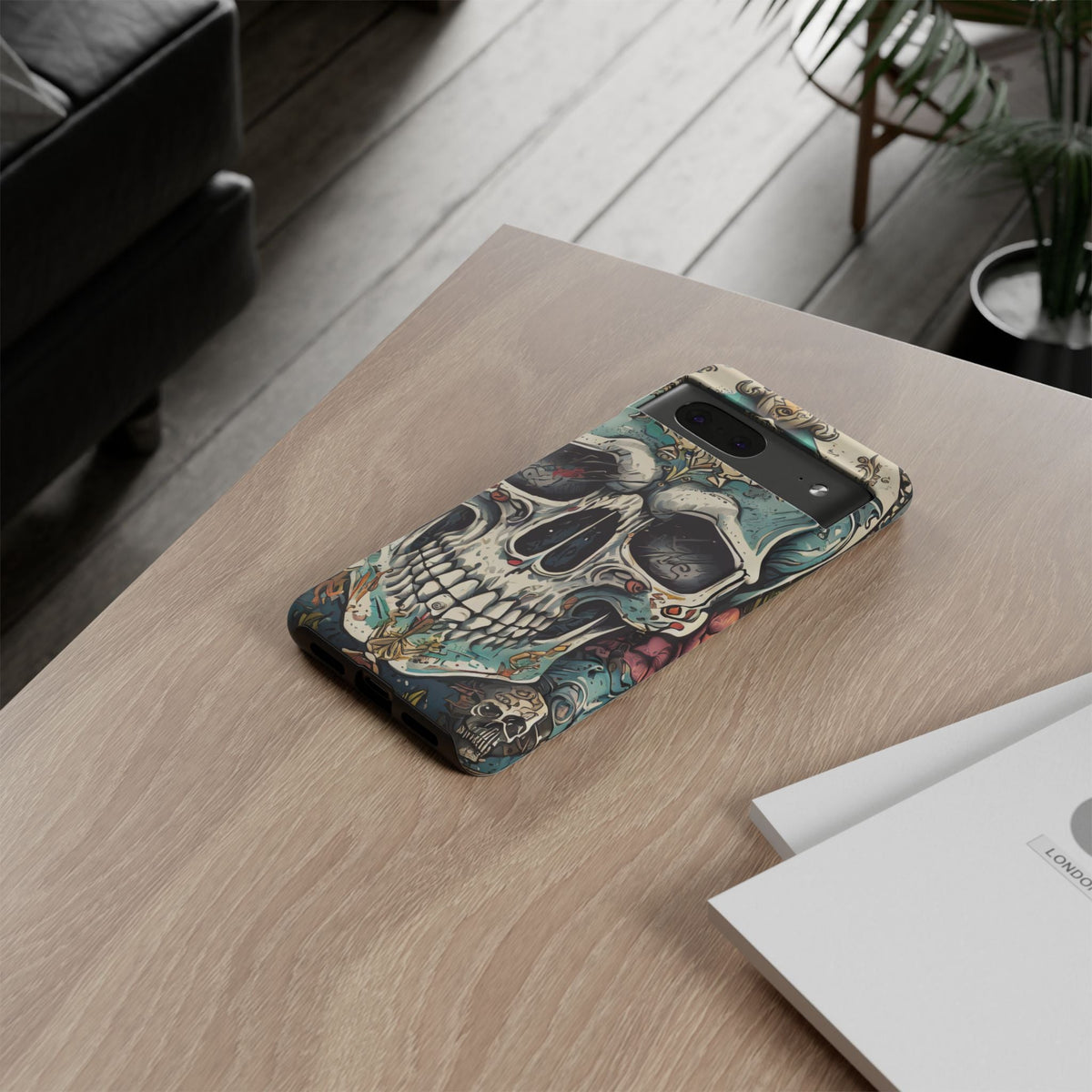 Abstract Skull Tough Phone Case