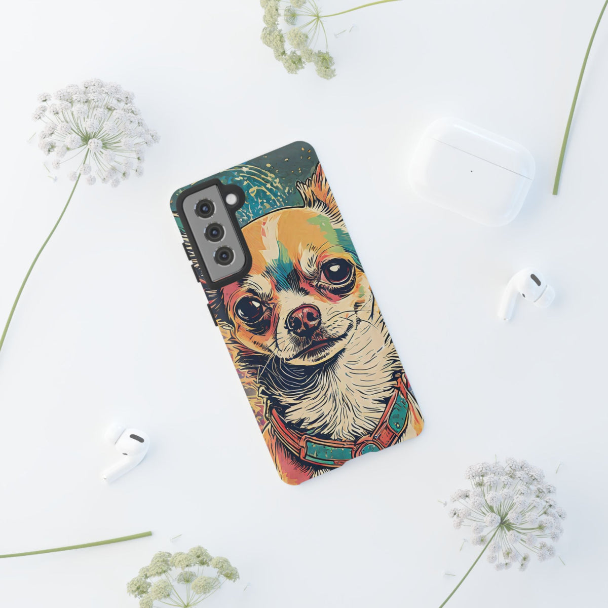Abstract Chihuahua Tough Phone Cases
