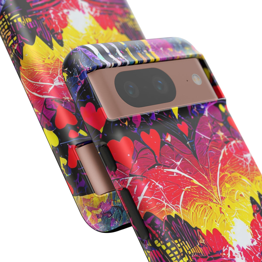 Vibrant Heart Sunset Tough Phone Case