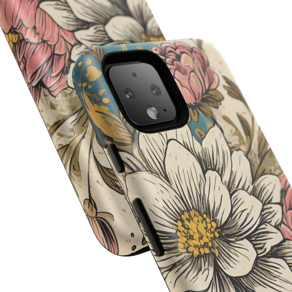 Beautiful White Floral Tough Case