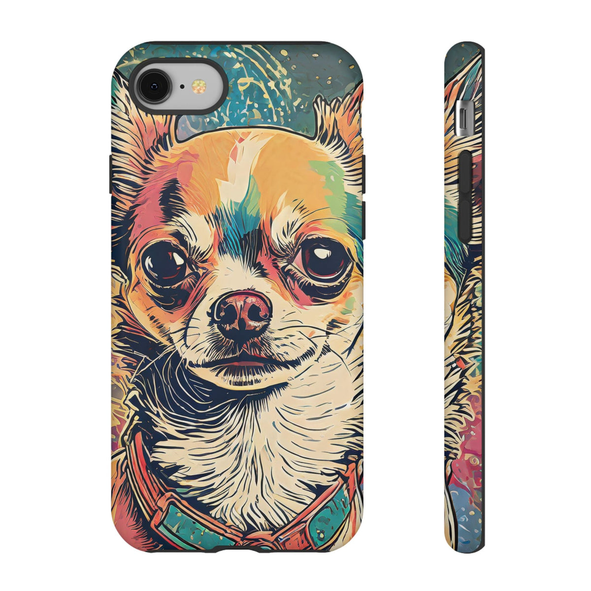 Abstract Chihuahua Tough Phone Cases