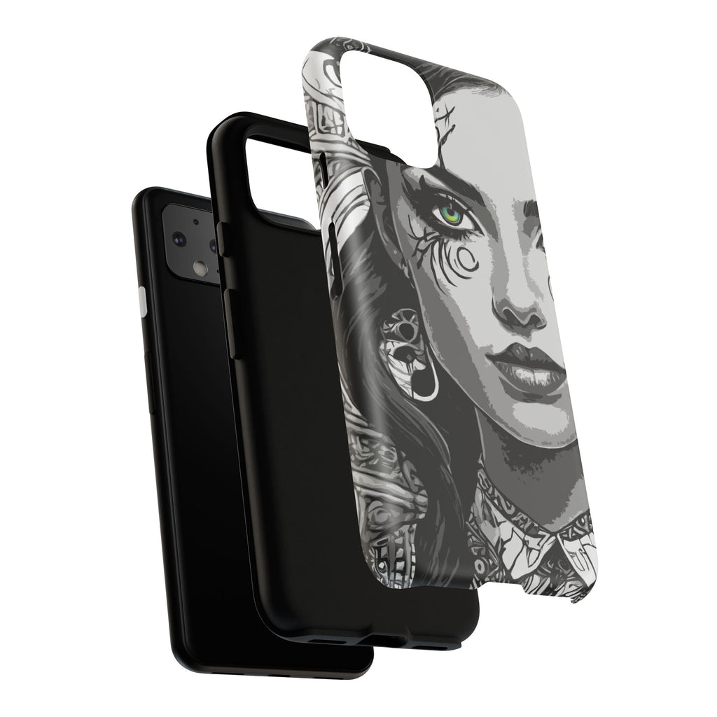 Green Eyed Devilish Beauty Tough Phone Case