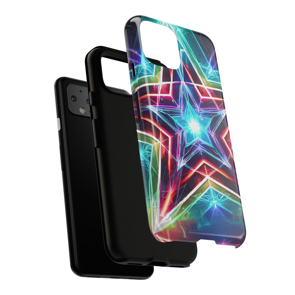 Neon Light Stars Tough Phone Case