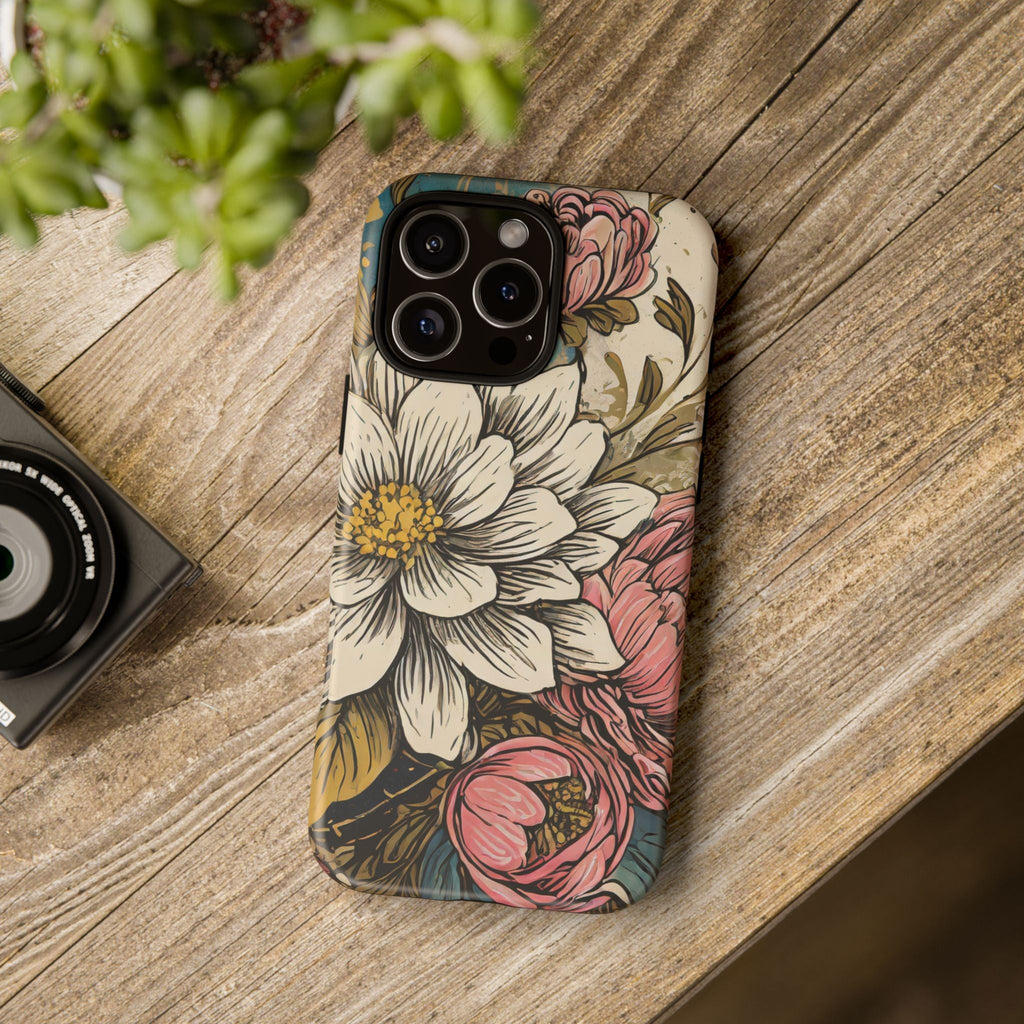 Beautiful White Floral Tough Case