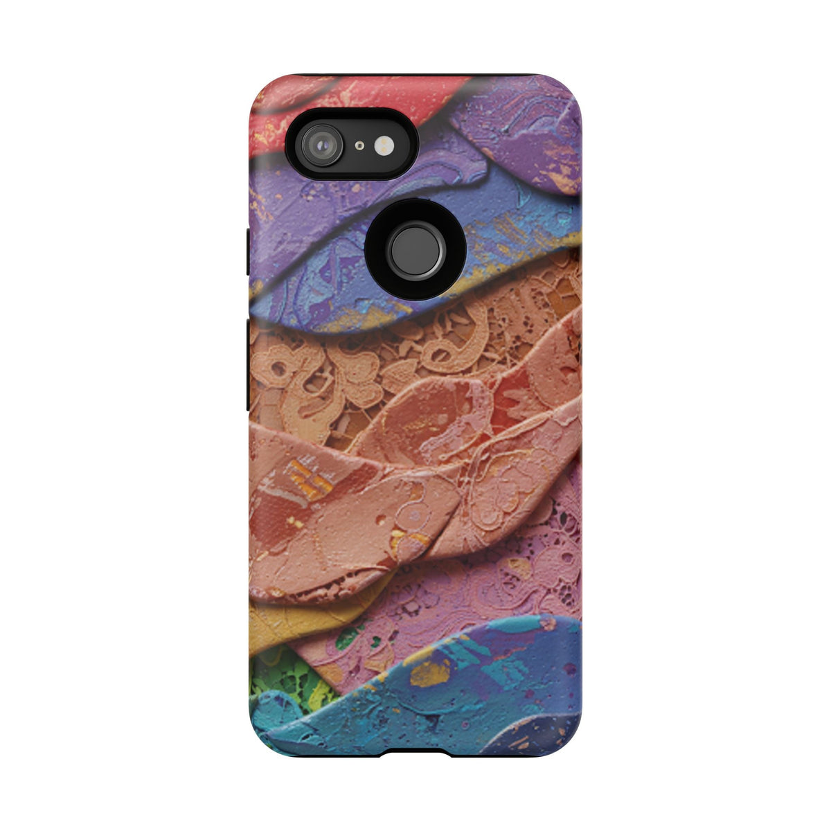 Abstract Painted Lace Tough Phone Case