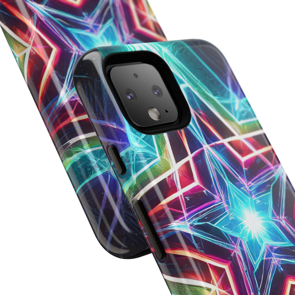 Neon Light Stars Tough Phone Case