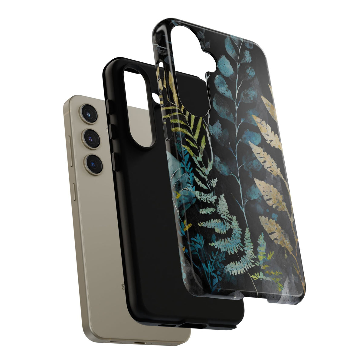 Dark Floral Tough Phone Case
