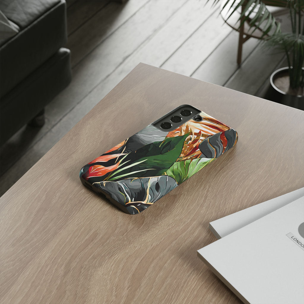 Tropical Leaf Tough Phone Case