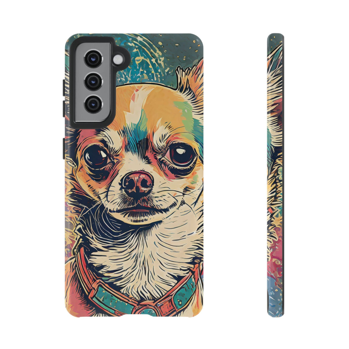 Abstract Chihuahua Tough Phone Cases
