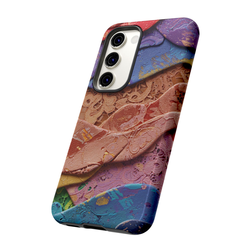 Abstract Painted Lace Tough Phone Case