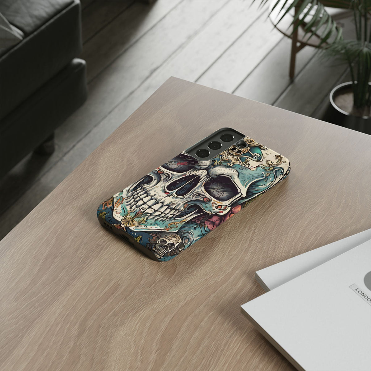 Abstract Skull Tough Phone Case
