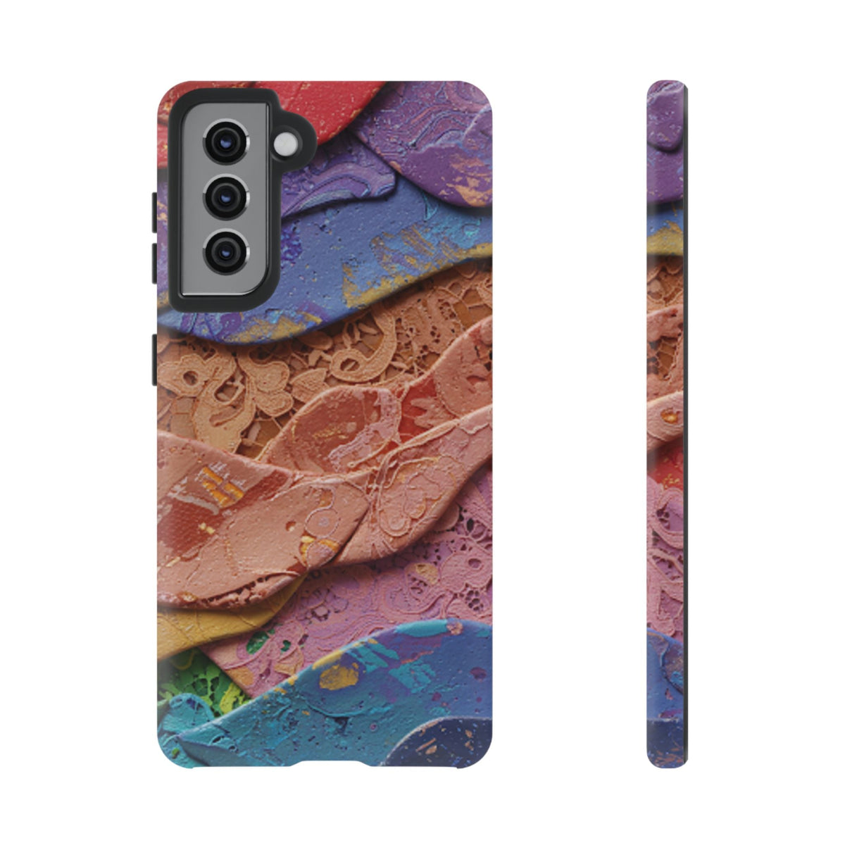 Abstract Painted Lace Tough Phone Case