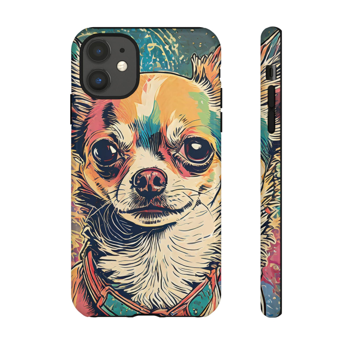 Abstract Chihuahua Tough Phone Cases