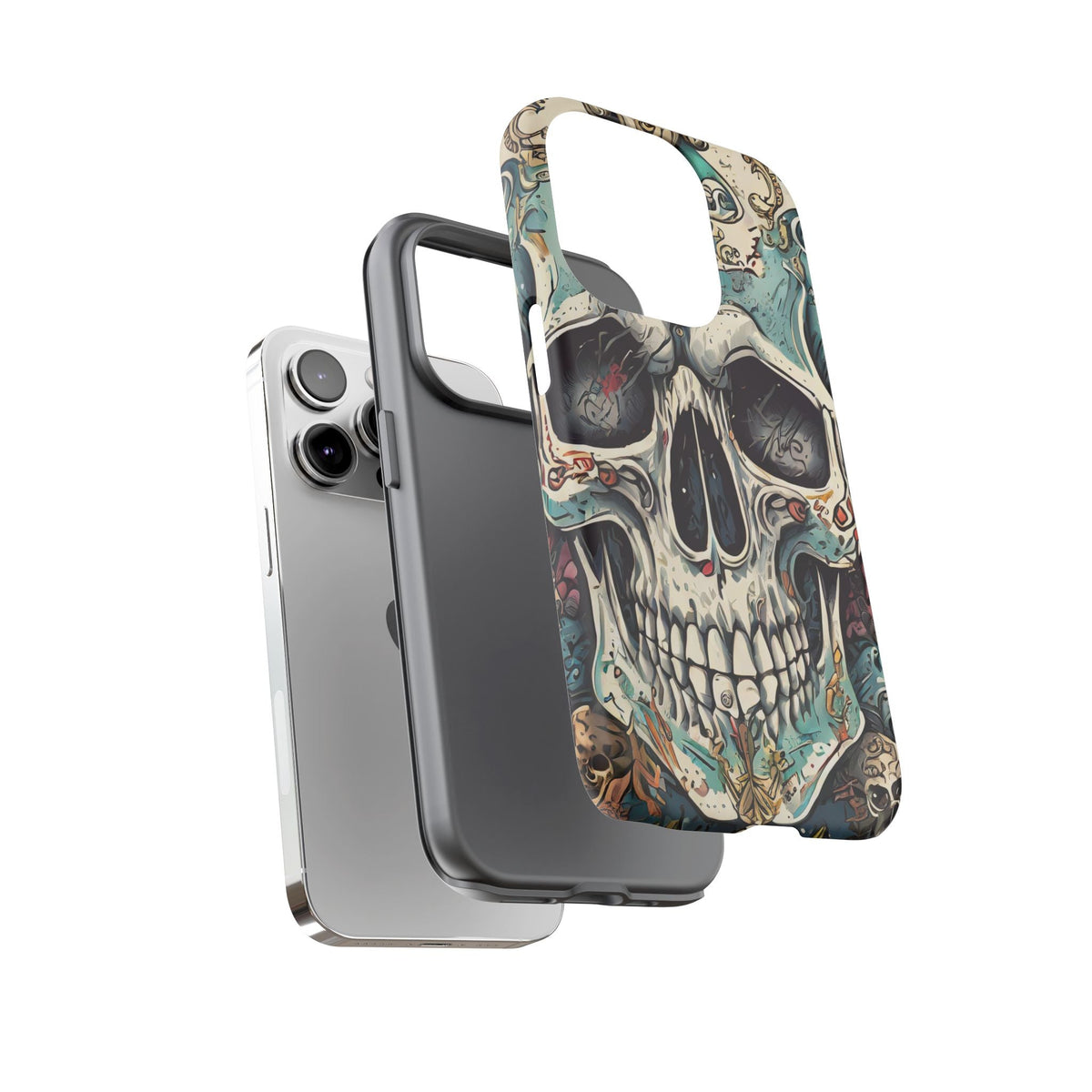 Abstract Skull Tough Phone Case