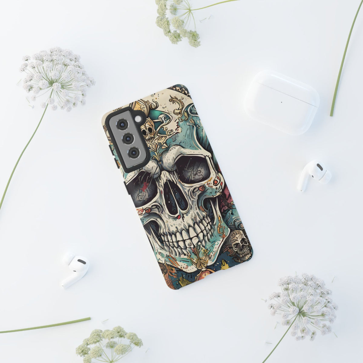 Abstract Skull Tough Phone Case