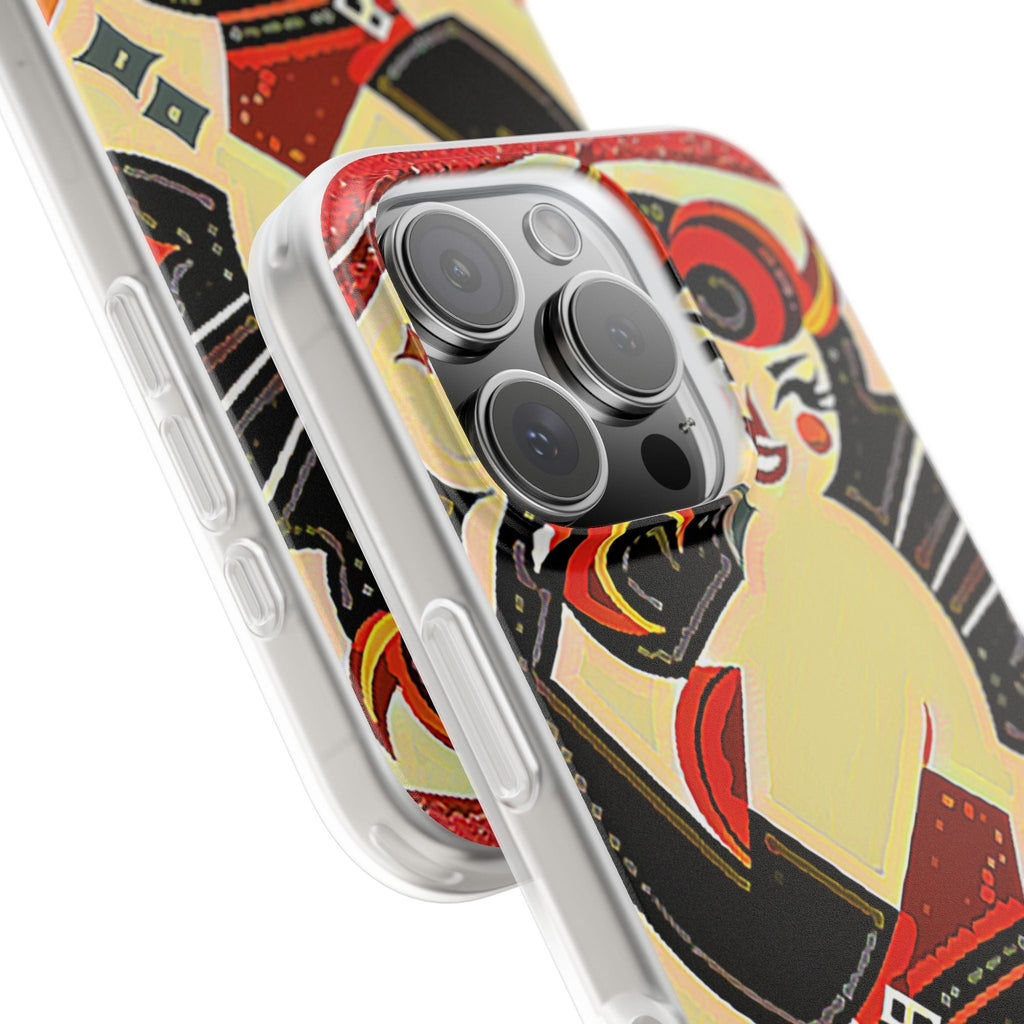 Red & Black Female Devil Flexi Phone Case